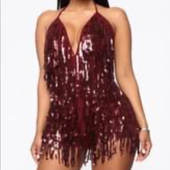 Large sparkling red romper - Picture 1 of 1